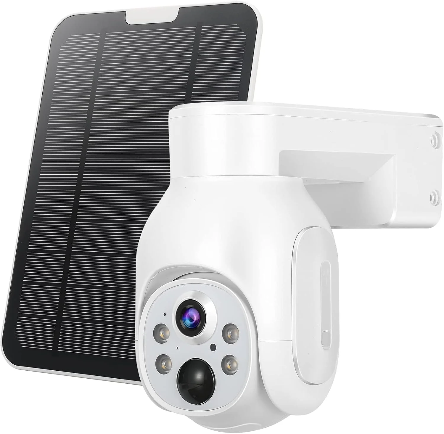 دوربین امنیتی بی سیم 1080P با باتری قابل شارژ خورشیدی، مناسب فضای باز، PTZ، وای فای 2.4G، ضبط حرکت PIR، صدای دو طرفه، ضد آب IP65، دید در شب رنگی، دارای اسلات SD مدل AT-S700