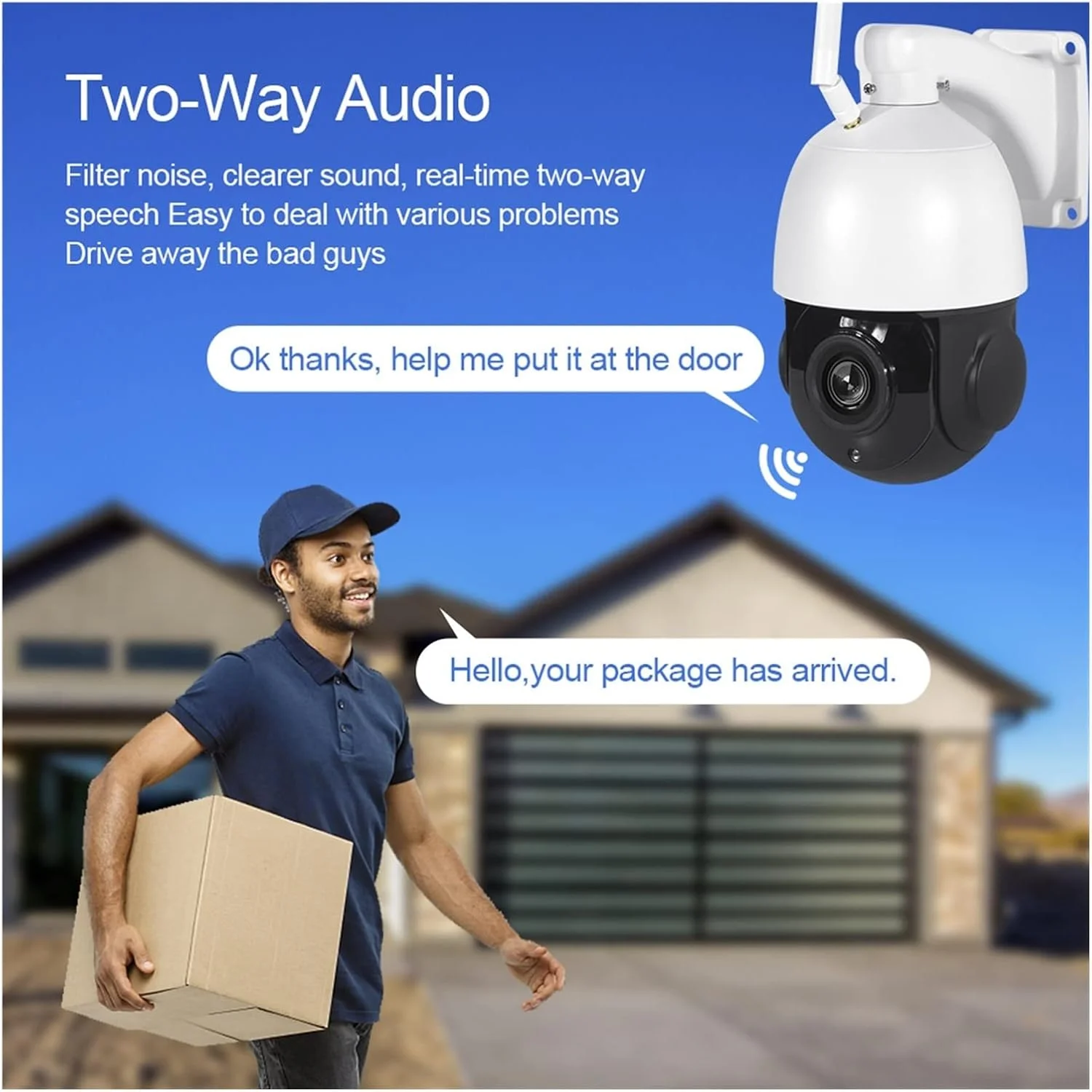 دوربین مداربسته خورشیدی بی‌سیم، شبکه 4G، PTZ با زوم اپتیکال 30 برابر، 5 مگاپیکسل HD، ضد آب مناسب فضای باز، دوربین امنیتی گردان پرسرعت برای امنیت خانه (رنگ: E، اندازه: 4G PTZ)