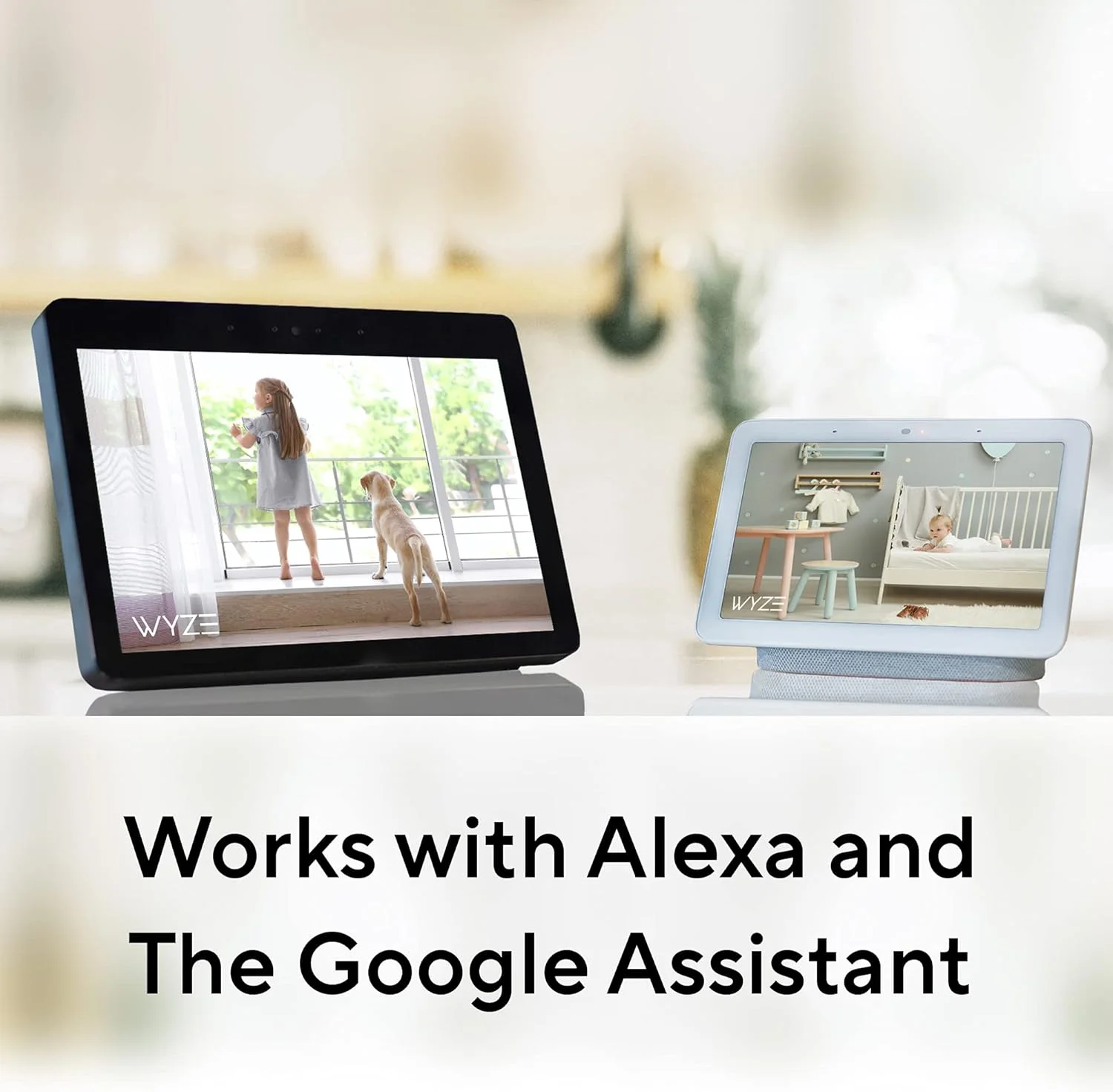 دوربین نظارتی هوشمند داخلی وایز کم پن V2 با قابلیت چرخش 360 درجه و اپلیکیشن موبایل، مناسب برای نظارت بر حیوانات خانگی، کودکان و سالمندان - بسته 2 عددی