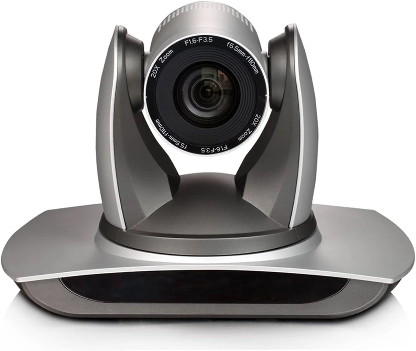 دوربین کنفرانس ZAIED رنگ نقره ای 1080p با لنز اپتیکال 20x، خروجی 3G-SDI DVI و کنترلر کیبورد PTZ با صفحه نمایش LCD 5 اینچی برای کنفرانس های ویدیویی
