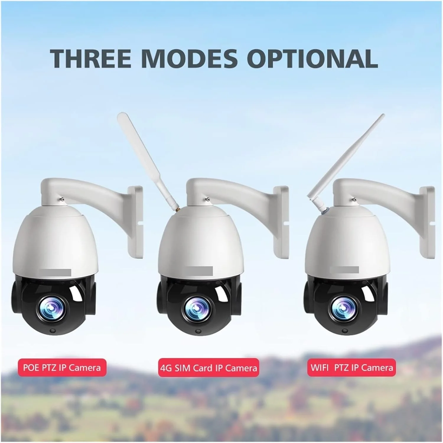 دوربین مداربسته بی‌سیم خورشیدی 5 مگاپیکسلی PTZ IP با قابلیت نصب سیم کارت 4G، اتصال WIFI، POE، ردیابی خودکار هوش مصنوعی، زوم 30X، دوربین گردان سریع PTZ، مناسب فضای باز، دارای صدای دو طرفه، دید در شب IR تا 80 متر برای امنیت خانه (اندازه: 5MP 4G بدون کارت TF)