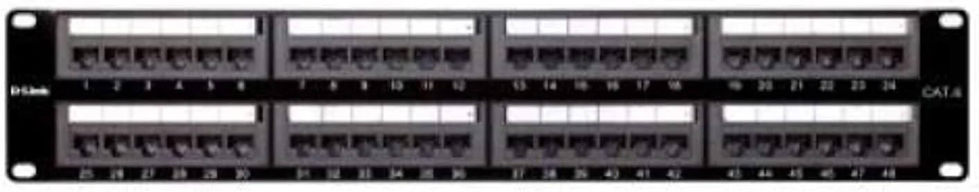 پچ پنل دی-لینک NPP-C61BLK481 Cat 6، ۴۸ پورت، مشکی