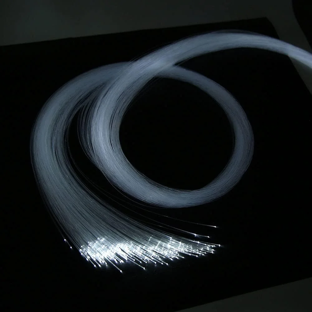 کابل فیبر نوری Hyuduo 12V PMMA برای نورپردازی سقف ستاره ای، دکوراسیون داخلی و خارجی خودرو با مواد ایمن و مقاوم در برابر حرارت (150 عدد * 0.75 * 2 متر)