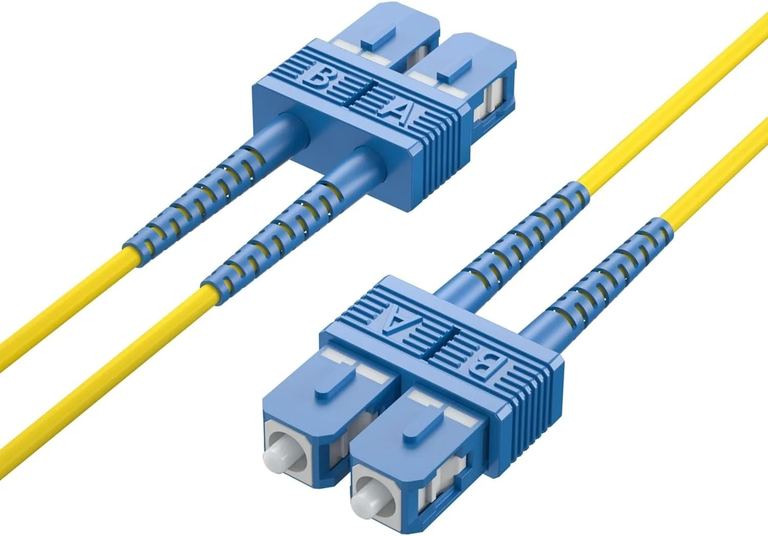 کابل فیبر نوری SC به SC ایپولکس 15 متری - OS2، سینگل مود دوبلکس 9/125 (LSZH) برای مبدل رسانه ای SC سینگل مود