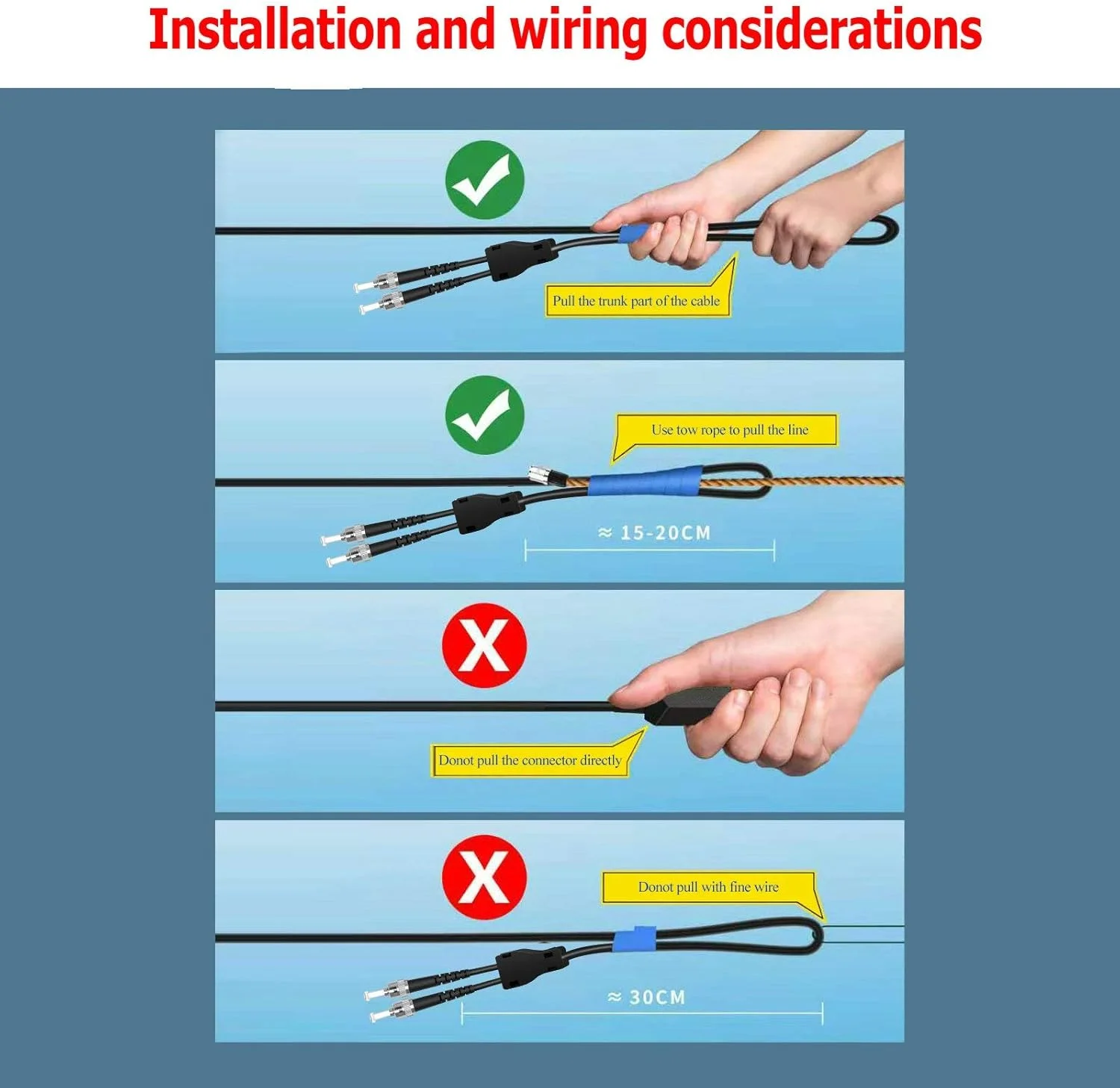 کابل فیبر نوری سینگل مود SC/APC به SC/APC بیرونی زره دار سیمپلکس 9/125، 3 متری
