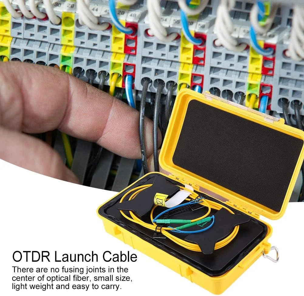 کابل OTDR LC/APC-LC/APC سینگل مود فیبر نوری، کابل های جامپر شبکه، سیم توسعه تست 2000 متری