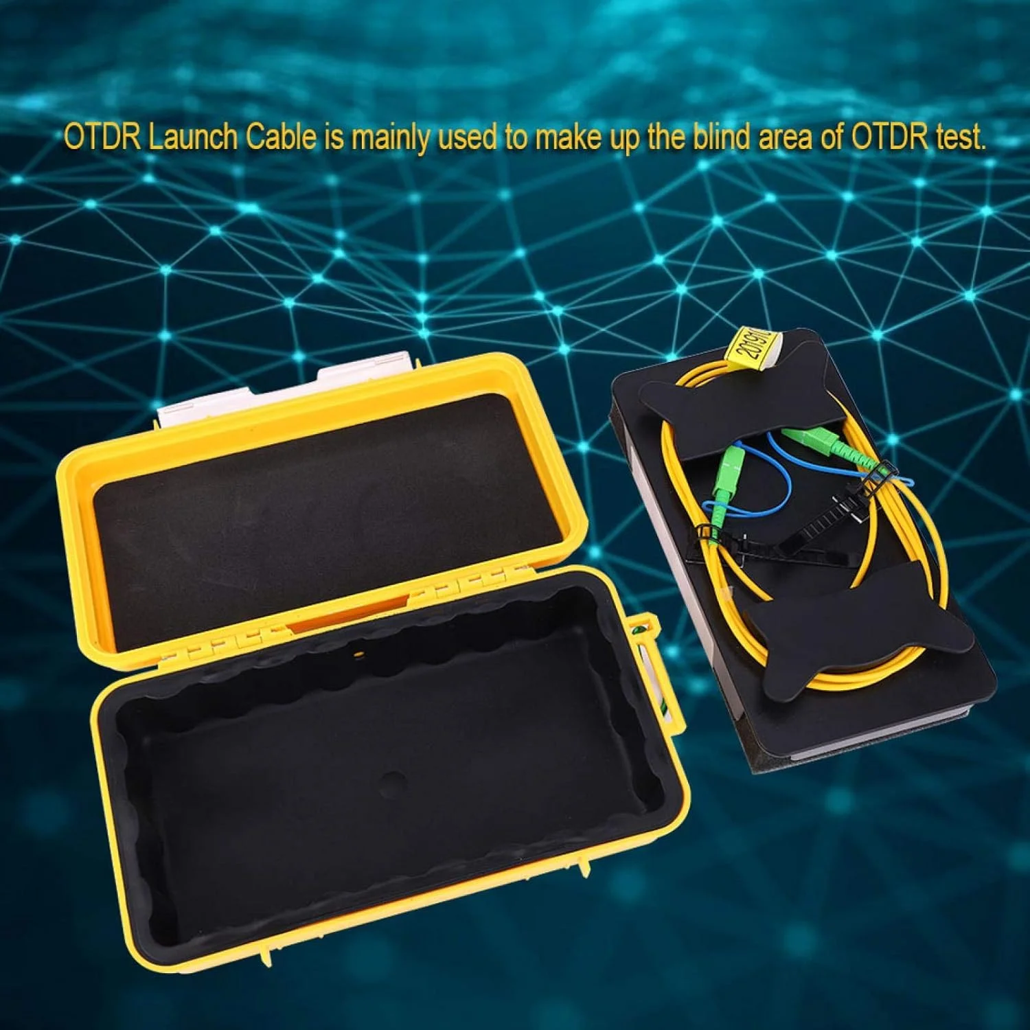 جعبه کابل راه‌اندازی OTDR SC/APC-SC/APC کابل فیبر نوری تک حالته سیم جامپر کابل های شبکه سیم توسعه تست 2000 متری