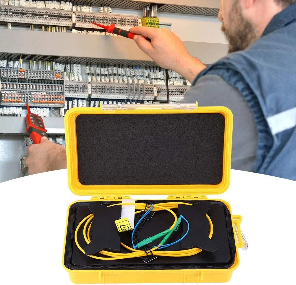 کابل OTDR LC/APC-LC/APC سینگل مود فیبر نوری، کابل های جامپر شبکه، سیم توسعه تست 2000 متری