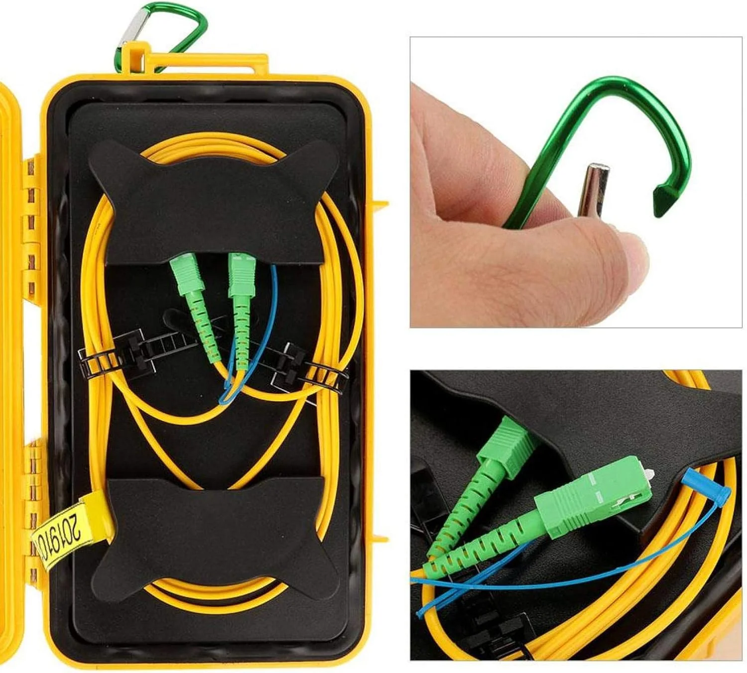جعبه کابل راه‌اندازی OTDR SC/APC-SC/APC کابل فیبر نوری تک حالته سیم جامپر کابل های شبکه سیم توسعه تست 2000 متری