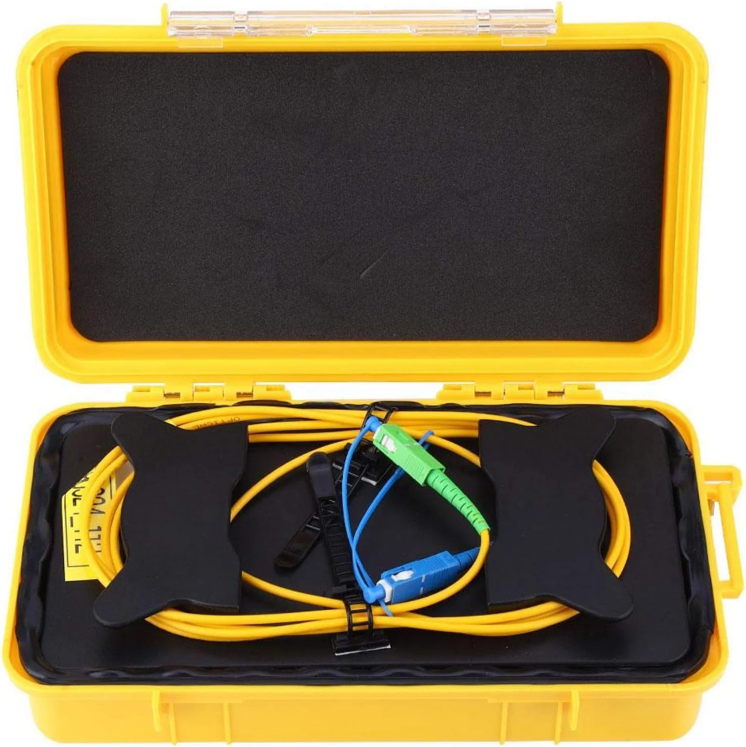 جعبه کابل پرتاب OTDR 2000 متری SC/UPC-SC/APC کابل فیبر نوری تک حالته کابل های جامپر شبکه سیم توسعه تست