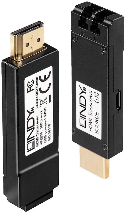 اکستندر فیبر نوری HDMI 4K30 لیندی، 4K UHD، 3840x2160p@60Hz، 10.2Gbps، Dolby TrueHD، DTS-HD، راه حل مسافت طولانی برای ویدئو وال ها، تابلوهای تبلیغاتی، کاربردهای تجاری، آموزشی و صنعتی