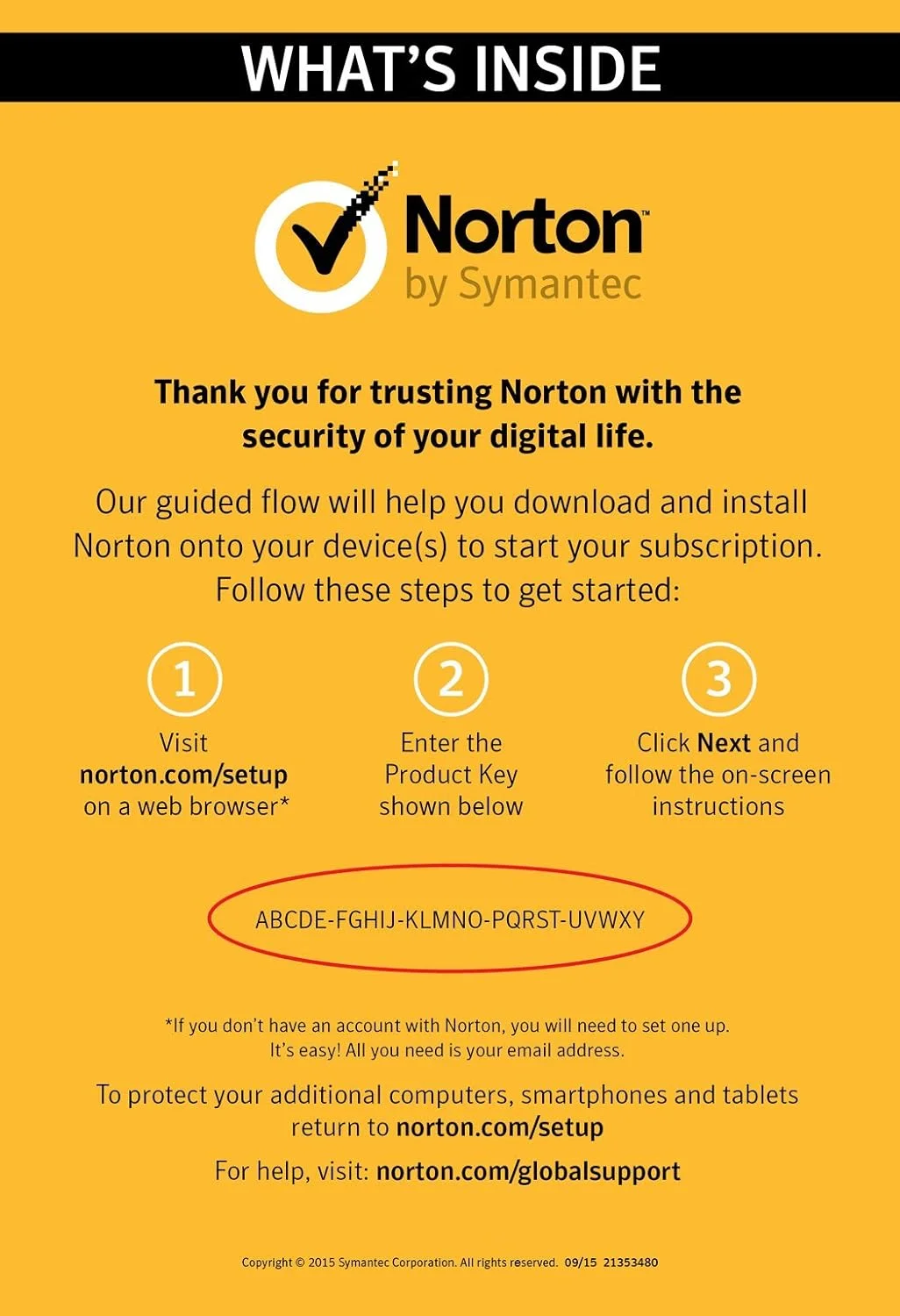 کارت کلید Symantec Norton Security Deluxe برای 3 دستگاه PC/Mac/Mobile کارت کلید Symantec Norton Security Deluxe برای 3 دستگاه PC/Mac/Mobile