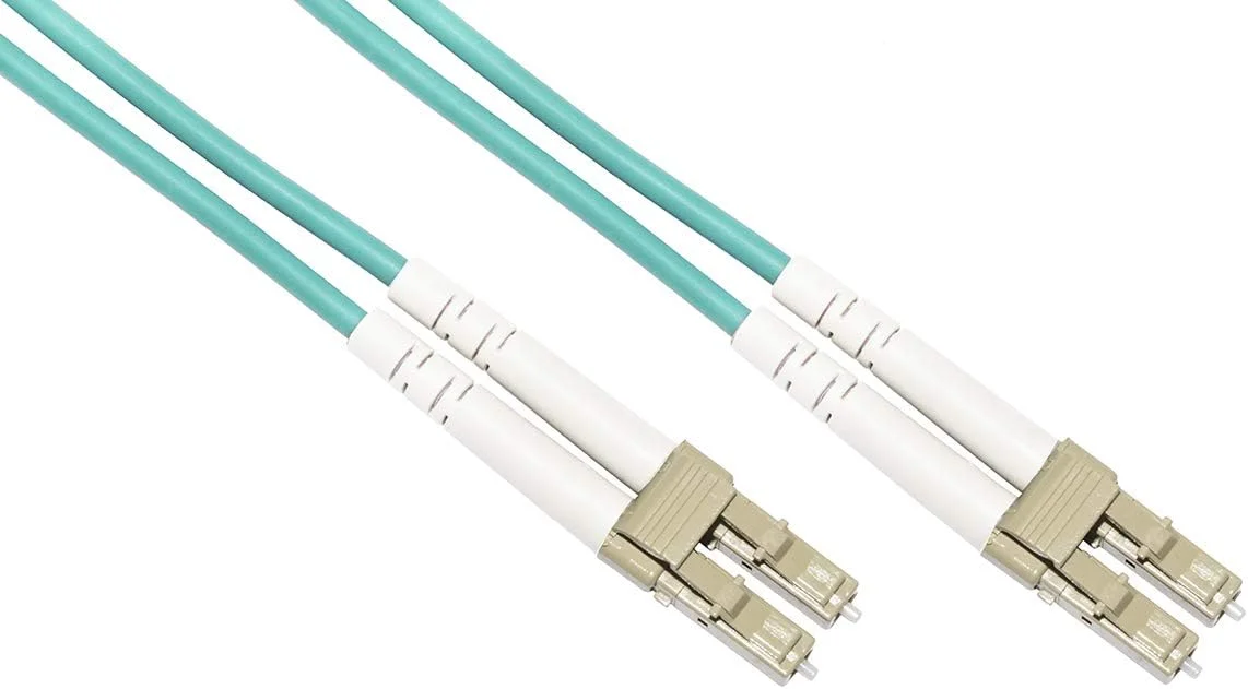 کابل فیبر نوری LINK LKLCLC35100 LC به LC مالتی مود داپلکس Om3 50/125، سبز، 100 متر