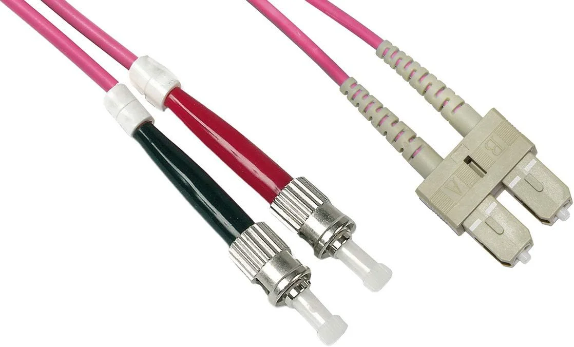 کابل فیبر نوری LINK LKSCST4502 SC به ST مالتی مود داپلکس OM4 50/125 به طول 2 متر