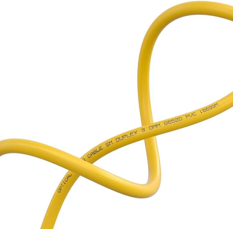کابل فیبر نوری LC به LC، 1G/10GB سینگل مود داپلکس LC-LC 9/125um SMF با روکش LSZH برای فرستنده-گیرنده SFP، روتر، شبکه های فیبر نوری و موارد دیگر (5 متری)