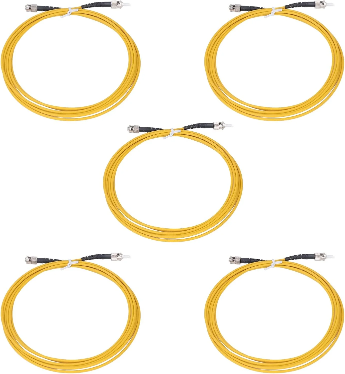 کابل فیبر نوری 5 عددی ST به ST، کابل پچ فیبر 3 متری با روکش LSZH هالوژن