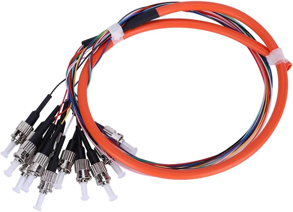 کابل فیبر نوری Marhynchus، کابل پیگتیل فیبر 12 هسته ای چند حالته ST/UPC-MM-0.9، جنس PVC سازگار با محیط زیست برای سیستم ارتباطات شبکه کابل فیبر نوری Marhynchus، کابل پیگتیل فیبر 12 هسته ای چند حالته ST/UPC-MM-0.9، جنس PVC سازگار با محیط زیست برای سیستم ارتباطات شبکه