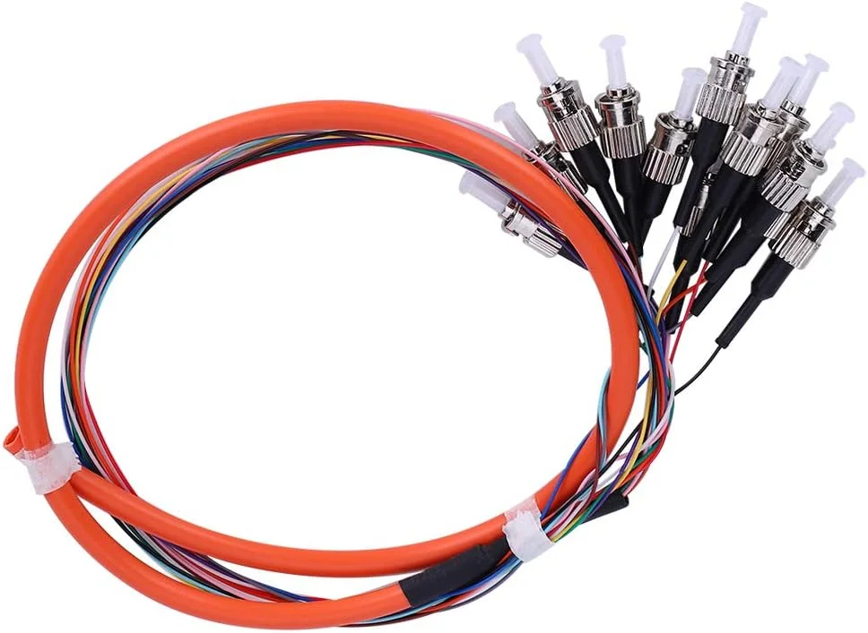 کابل فیبر نوری Marhynchus، کابل پیگتیل فیبر 12 هسته ای چند حالته ST/UPC-MM-0.9، جنس PVC سازگار با محیط زیست برای سیستم ارتباطات شبکه کابل فیبر نوری Marhynchus، کابل پیگتیل فیبر 12 هسته ای چند حالته ST/UPC-MM-0.9، جنس PVC سازگار با محیط زیست برای سیستم ارتباطات شبکه