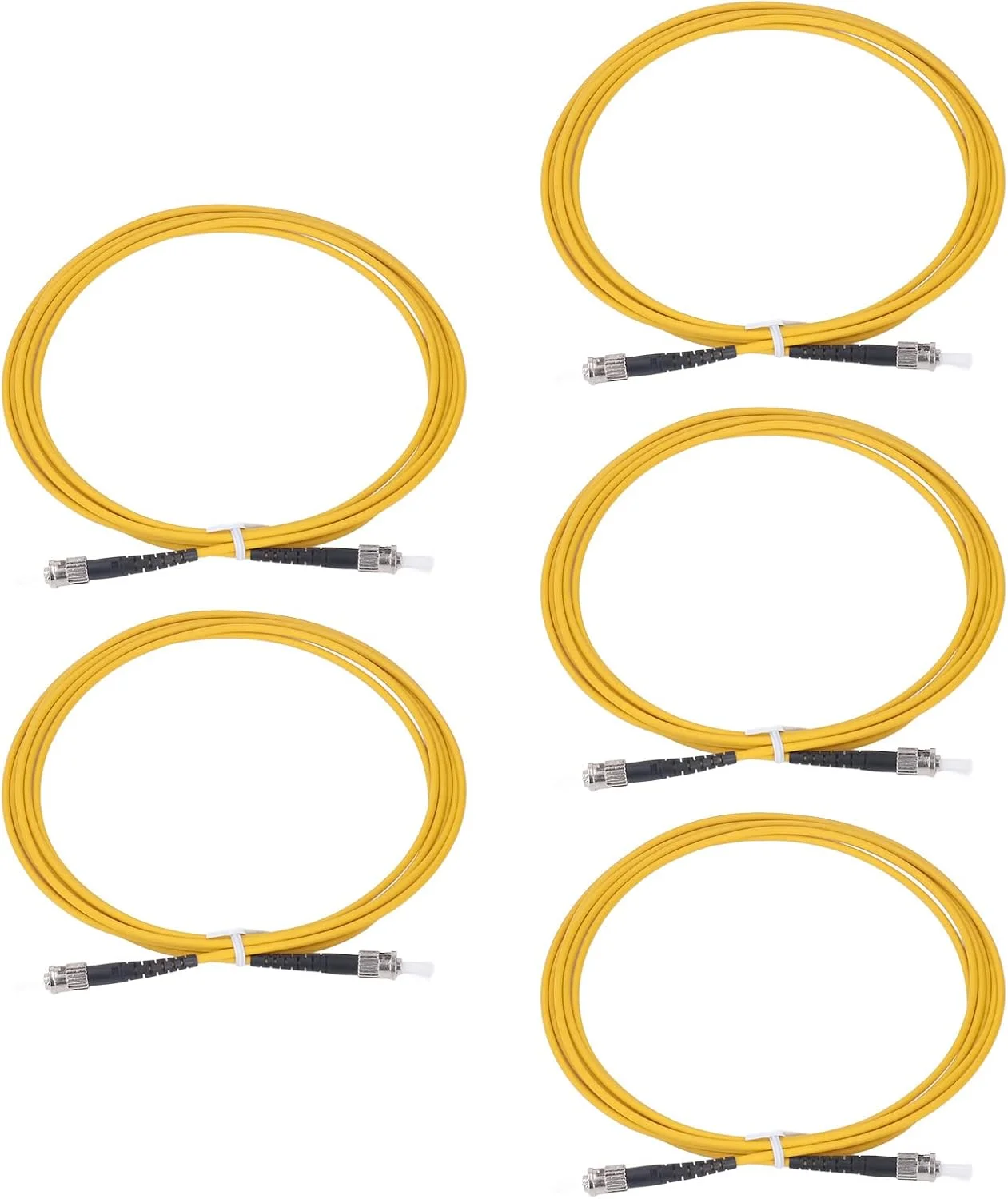 کابل فیبر نوری 5 عددی ST به ST، کابل پچ فیبر 3 متری با روکش LSZH هالوژن