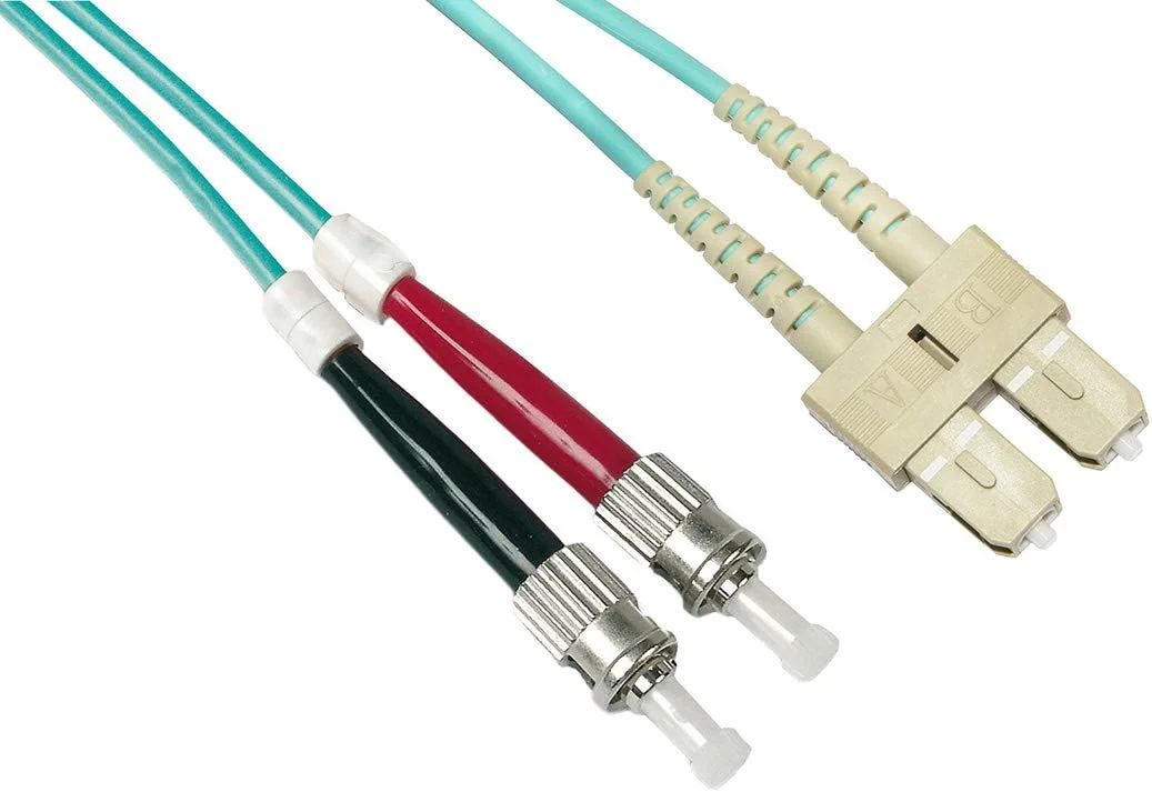 کابل فیبر نوری چند حالته LSZH داپلکس OM3 50/125، SC-ST، 2 متر