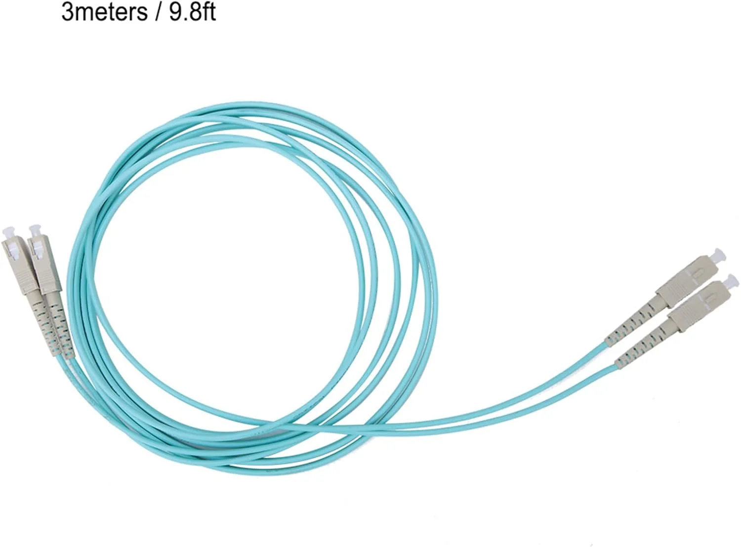 کابل فیبر نوری 3 متری SC/UPC-SC/UPC فیبر نوری 50/125-MM-OM3 10 گیگابیتی چند حالته دوبلکس