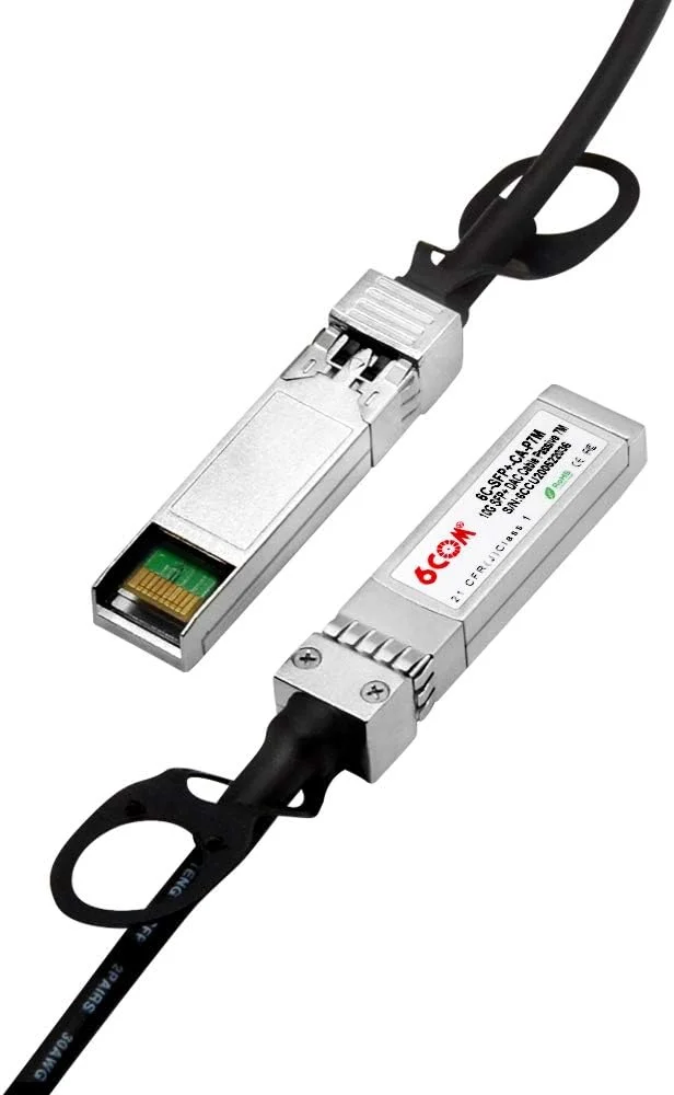 کابل 10G SFP+ DAC، 2 متری Twinax مسی اتصال مستقیم غیرفعال 10GBASE-CU برای سیسکو، یوبیکیوتی، دی-لینک، سوپرمیکرو، نت گیر، میکروتیک