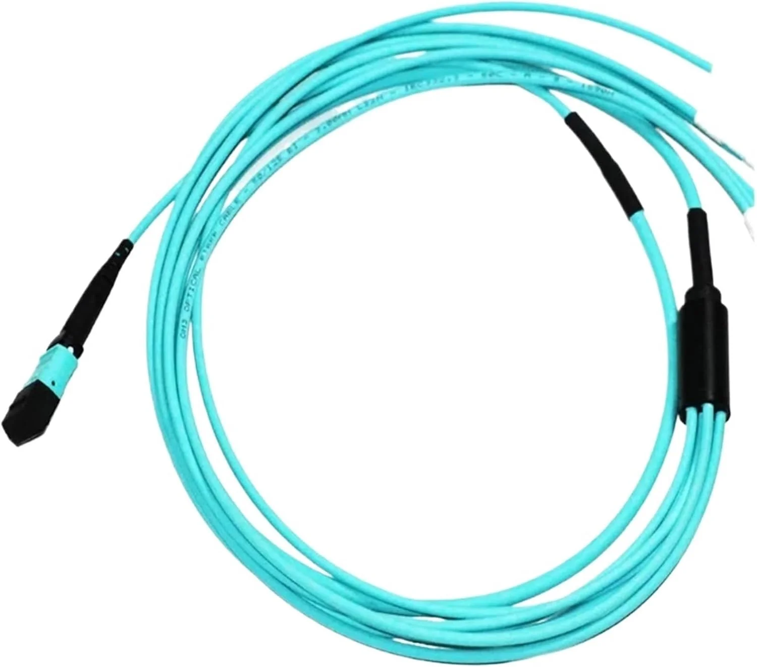 کابل پچ MPO 12 سیم مادگی کانکتور MTP-12LC به 6DLC فیبر نوری OM3 (1 متر)