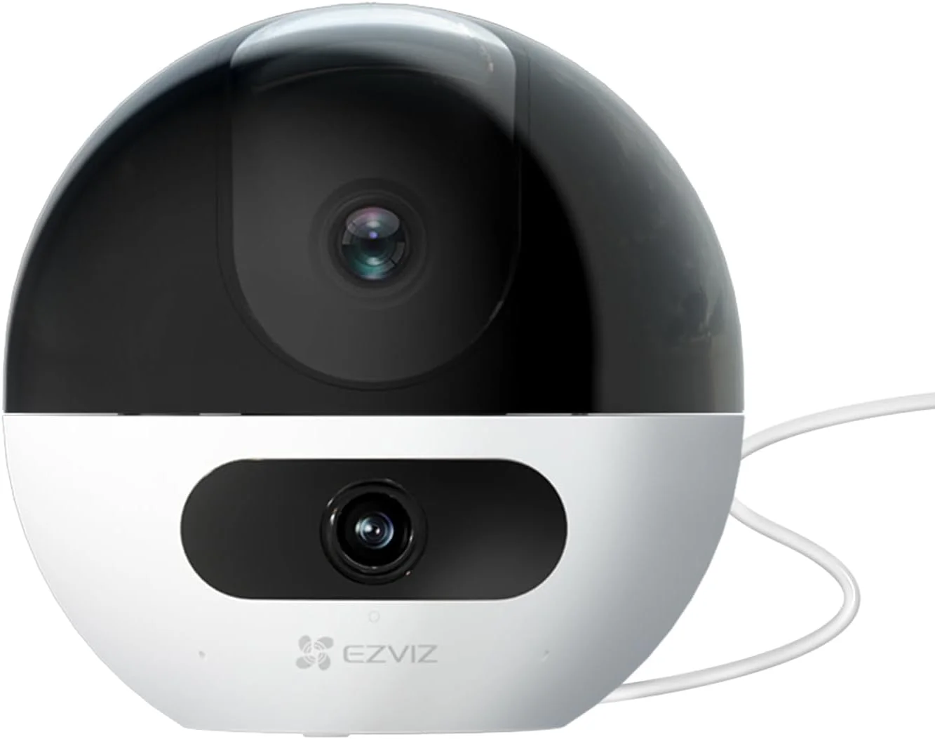 دوربین مداربسته خانگی EZVIZ C7 Dual Lens 2K+، مانیتور 360 درجه کودک، دید در شب رنگی، تشخیص انسان و حیوان خانگی، ردیابی خودکار، تماس دو طرفه، حالت گشت زنی، کنترل الکسا و گوگل، پشتیبانی از حافظه 512 گیگابایتی