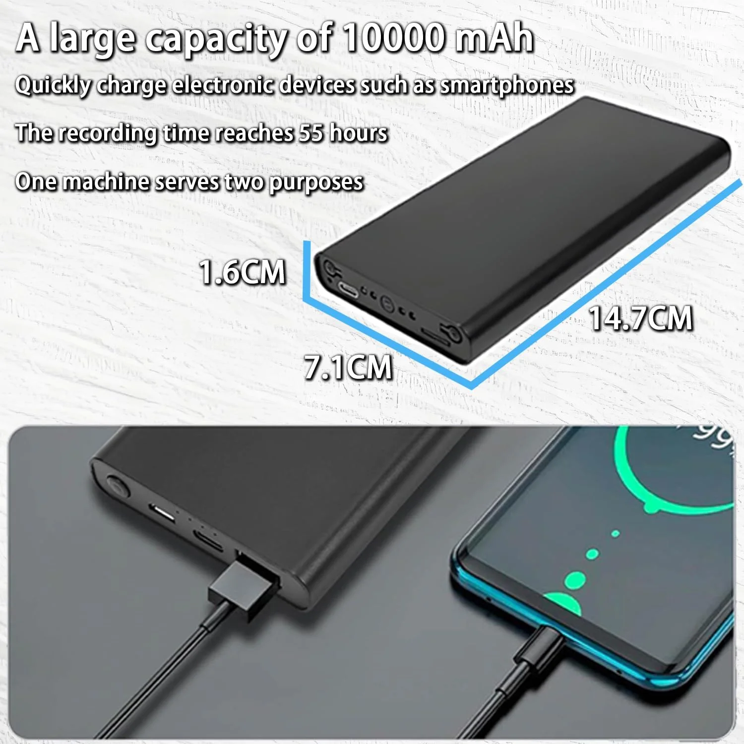 دوربین امنیتی خانگی - دوربین مداربسته 1080P - دوربین داخلی قابل حمل، با ظرفیت 10000، دو منظوره، تشخیص حرکت، دید در شب خودکار، ضبط چرخه‌ای، عملکرد حسگر گرانشی، حداکثر 512 گیگابایت