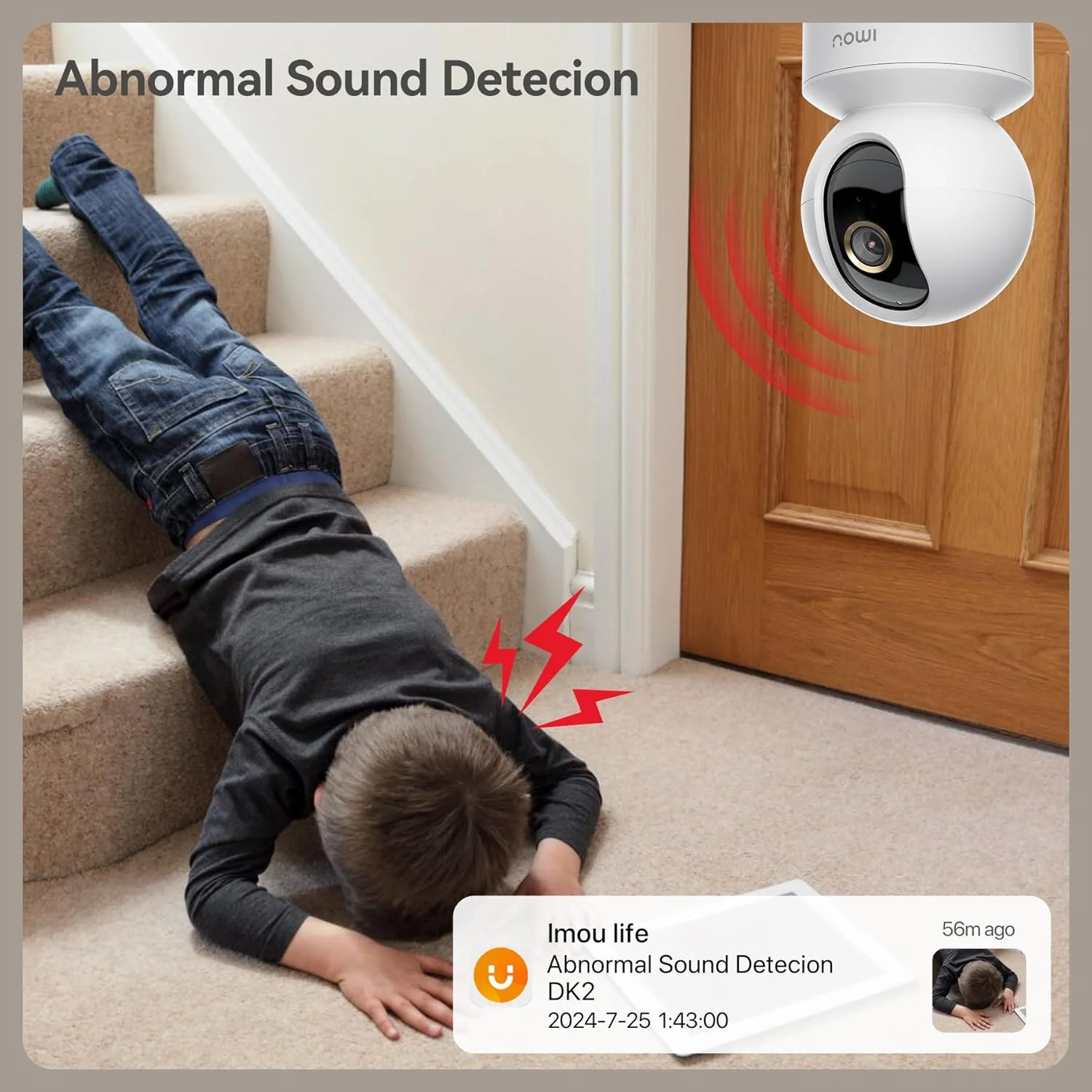 دوربین 4 مگاپیکسلی Imou برای خانه، دوربین WIFI داخلی، دوربین 360 درجه داخلی، دوربین مداربسته برای خانه، دوربین نظارت کودک HD، دوربین های امنیتی برای حیوانات خانگی با دید در شب IR، صدای دو طرفه، تشخیص حرکت، کار با الکسا