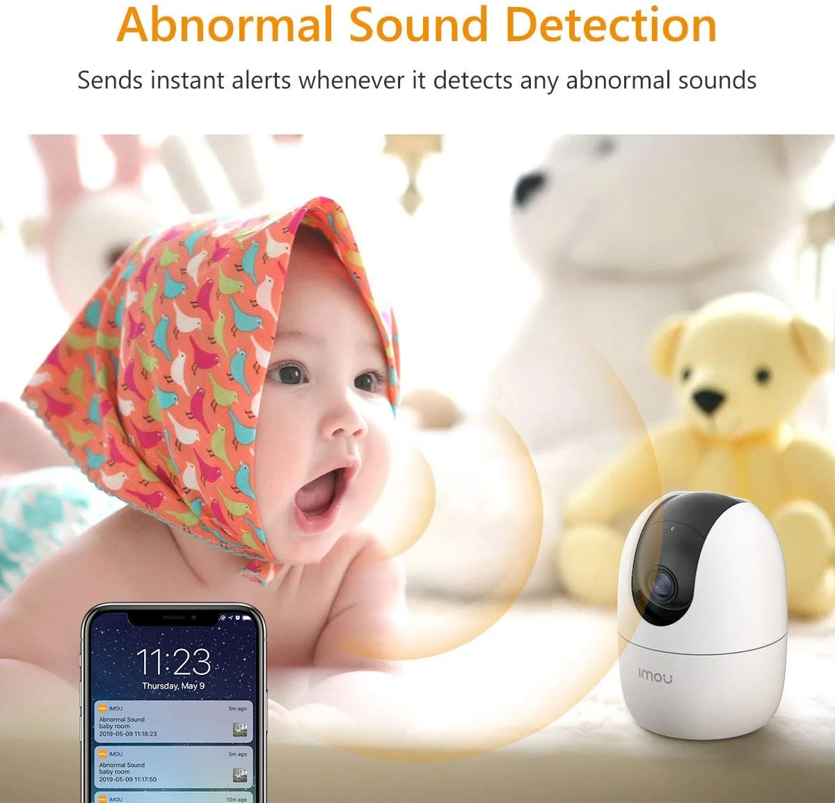 دوربین 2K ایمو برای خانه، دوربین امنیتی 360 درجه، دوربین وای فای داخلی، دوربین مداربسته برای خانه بی سیم، دوربین نظارتی با تشخیص انسان، ردیابی هوشمند حرکت، مکالمه دو طرفه، الکسا