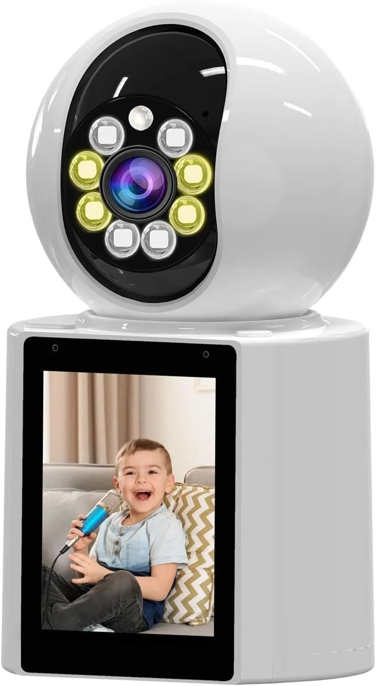 دوربین امنیتی خانگی 4K WiFi مونتقی – دوربین نظارت کودک و حیوانات خانگی با دید در شب، تشخیص حرکت، صدای دو طرفه، دسترسی از راه دور از طریق برنامه – سازگار با الکسا