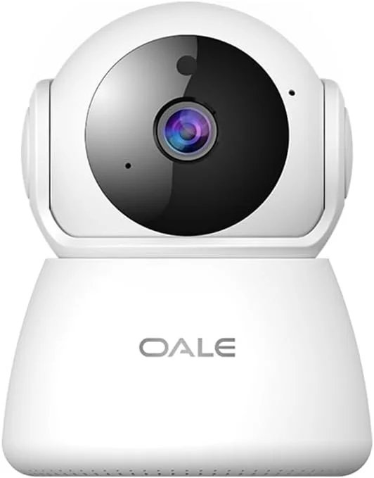 دوربین امنیتی صوتی دو خطی 360 درجه OALE iHome 01 با پشتیبانی از دید در شب، تشخیص حرکت و تماس صوتی بی‌درنگ