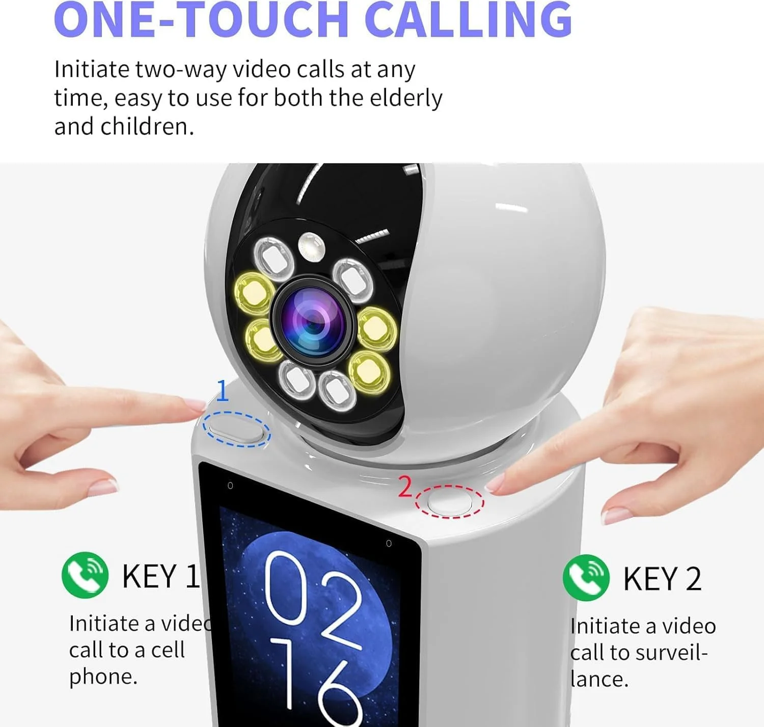 دوربین امنیتی خانگی 4K WiFi مونتقی – دوربین نظارت کودک و حیوانات خانگی با دید در شب، تشخیص حرکت، صدای دو طرفه، دسترسی از راه دور از طریق برنامه – سازگار با الکسا