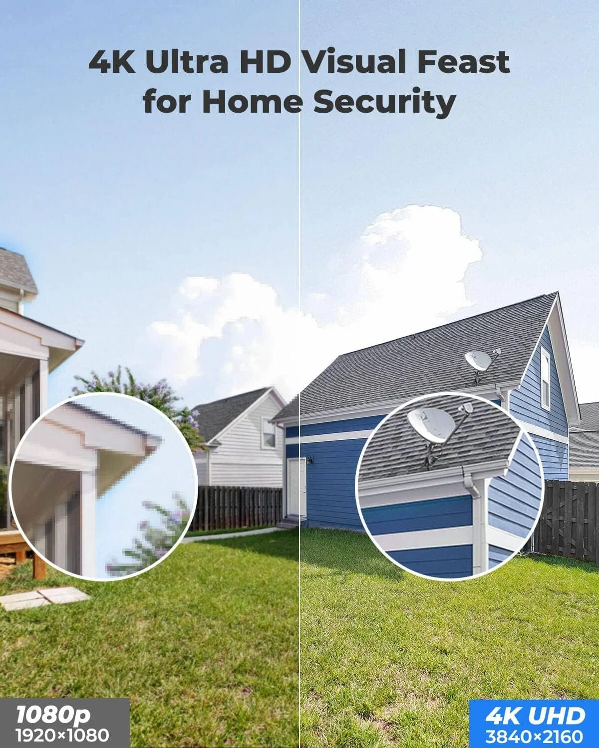 دوربین امنیتی 4K Ultra HD PoE ریولینک با قابلیت تشخیص انسان/خودرو، ضد آب IP67 مناسب فضای باز، تایم لپس، ضبط صدا، پشتیبانی از کارت حافظه Micro SD تا 256 گیگابایت برای ضبط 24/7 (شامل نمی شود)، مدل RLC-820A