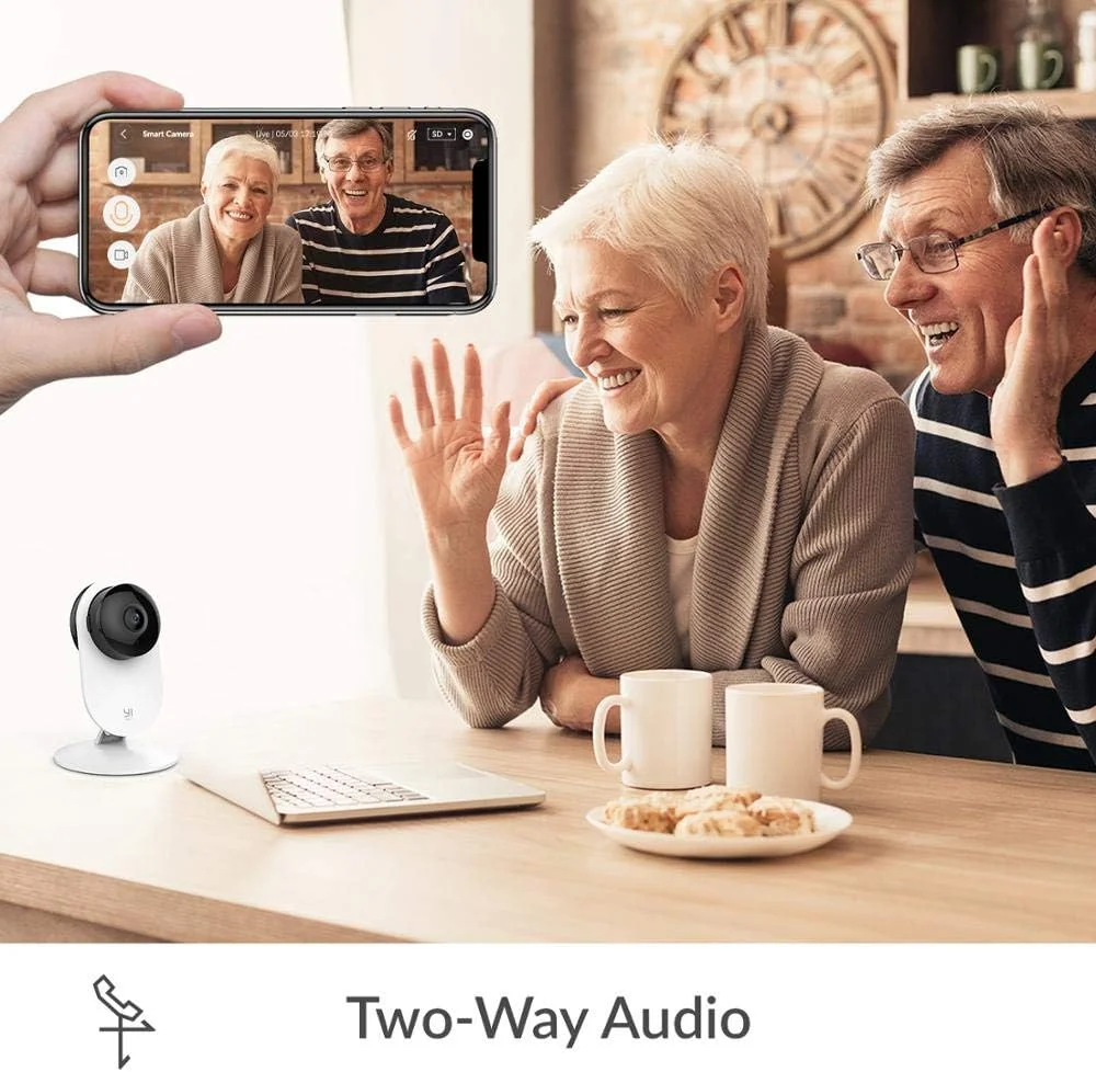 دوربین مداربسته خانگی YI مدل 4PCS، دوربین مراقبت از کودک 1080p WiFi هوشمند بی‌سیم داخلی، دوربین IP پرستار بچه با دید در شب، صدای دو طرفه، تشخیص حرکت، برنامه تلفن همراه، دوربین حیوانات خانگی گربه سگ - کار با الکسا