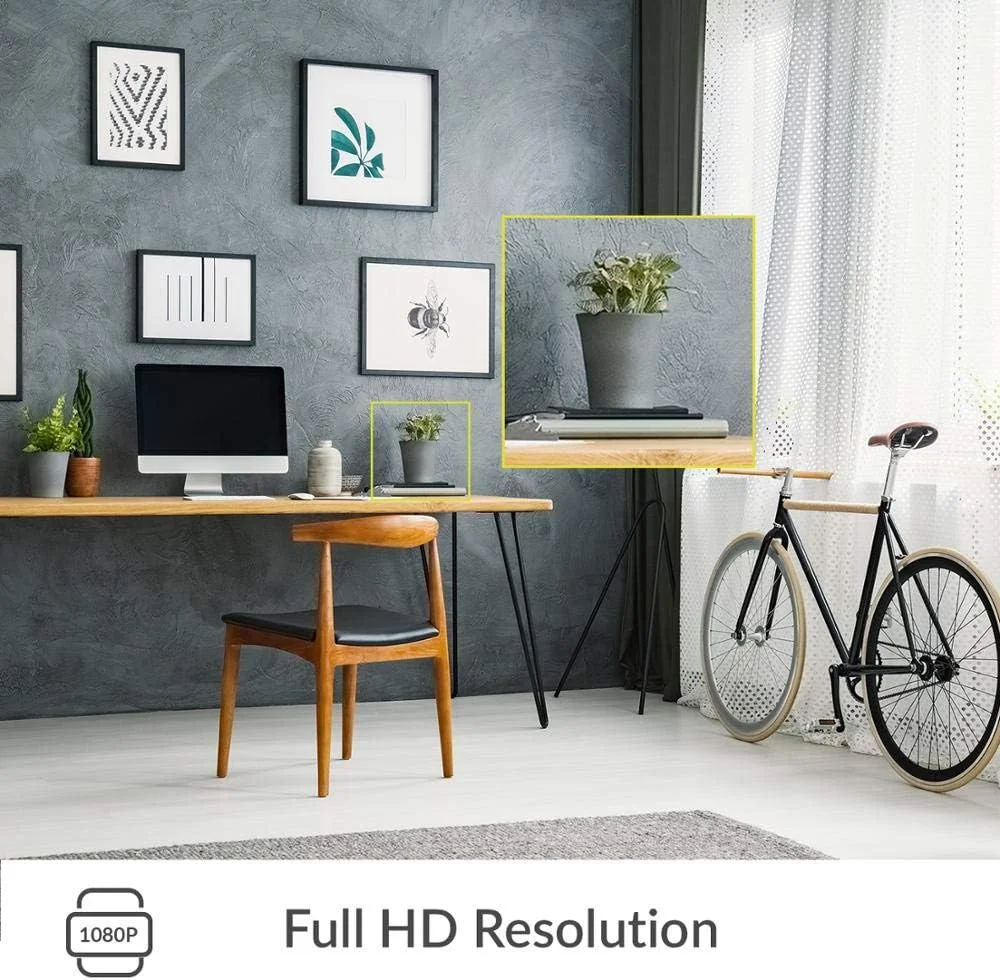 دوربین مداربسته خانگی YI مدل 4PCS، دوربین مراقبت از کودک 1080p WiFi هوشمند بی‌سیم داخلی، دوربین IP پرستار بچه با دید در شب، صدای دو طرفه، تشخیص حرکت، برنامه تلفن همراه، دوربین حیوانات خانگی گربه سگ - کار با الکسا