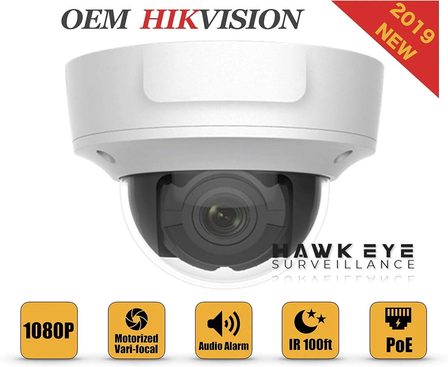 دوربین مداربسته تحت شبکه 2 مگاپیکسلی PoE - سازگار با Hikvision DS-2CD2723G1-IZS دام موتوردار، ضد آب و هوا برای فضای باز، دید در شب EXIR، لنز وریفوکال 2.8-12 میلی متری، نسخه انگلیسی دوربین مداربسته تحت شبکه 2 مگاپیکسلی PoE - سازگار با Hikvision DS-2CD2723G1-IZS دام موتوردار، ضد آب و هوا برای فضای باز، دید در شب EXIR، لنز وریفوکال 2.8-12 میلی متری، نسخه انگلیسی