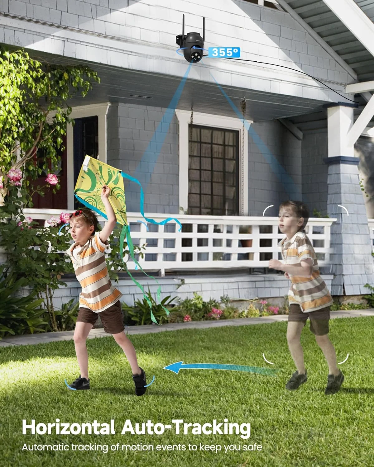 دوربین امنیتی 3 مگاپیکسلی سیم دار فضای باز: دوربین برای امنیت خانه فضای باز 2.4G/5G WiFi Dome نظارتی فیلمبرداری در فضای باز 360 درجه PTZ ردیابی خودکار دید در شب رنگی ضبط 24/7 تشخیص حرکت دوربین امنیتی 3 مگاپیکسلی سیم دار فضای باز: دوربین برای امنیت خانه فضای باز 2.4G/5G WiFi Dome نظارتی فیلمبرداری در فضای باز 360 درجه PTZ ردیابی خودکار دید در شب رنگی ضبط 24/7 تشخیص حرکت