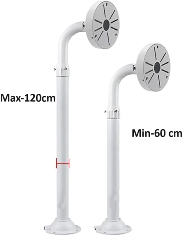 براکت نصب امنیتی خمیده نوع 60-120 سانتی متر، نصب دیواری جهانی برای دوربین های مداربسته دام/IP، نوع L