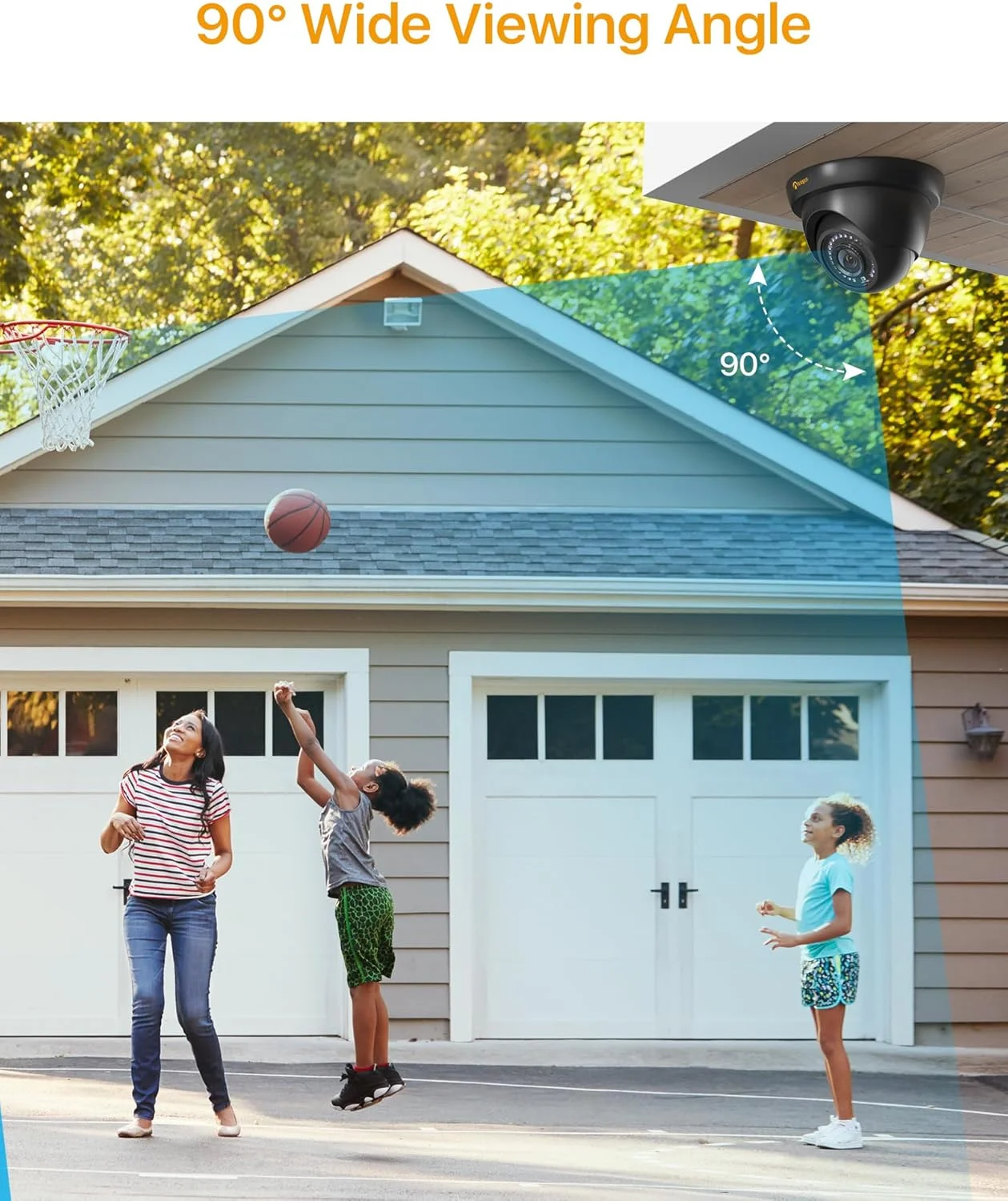 دوربین مداربسته دام 4 در 1 آنالوگ HD 1080P مناسب فضای داخلی و خارجی با منوی OSD، پشتیبانی از CVI/TVI/AHD / 960H