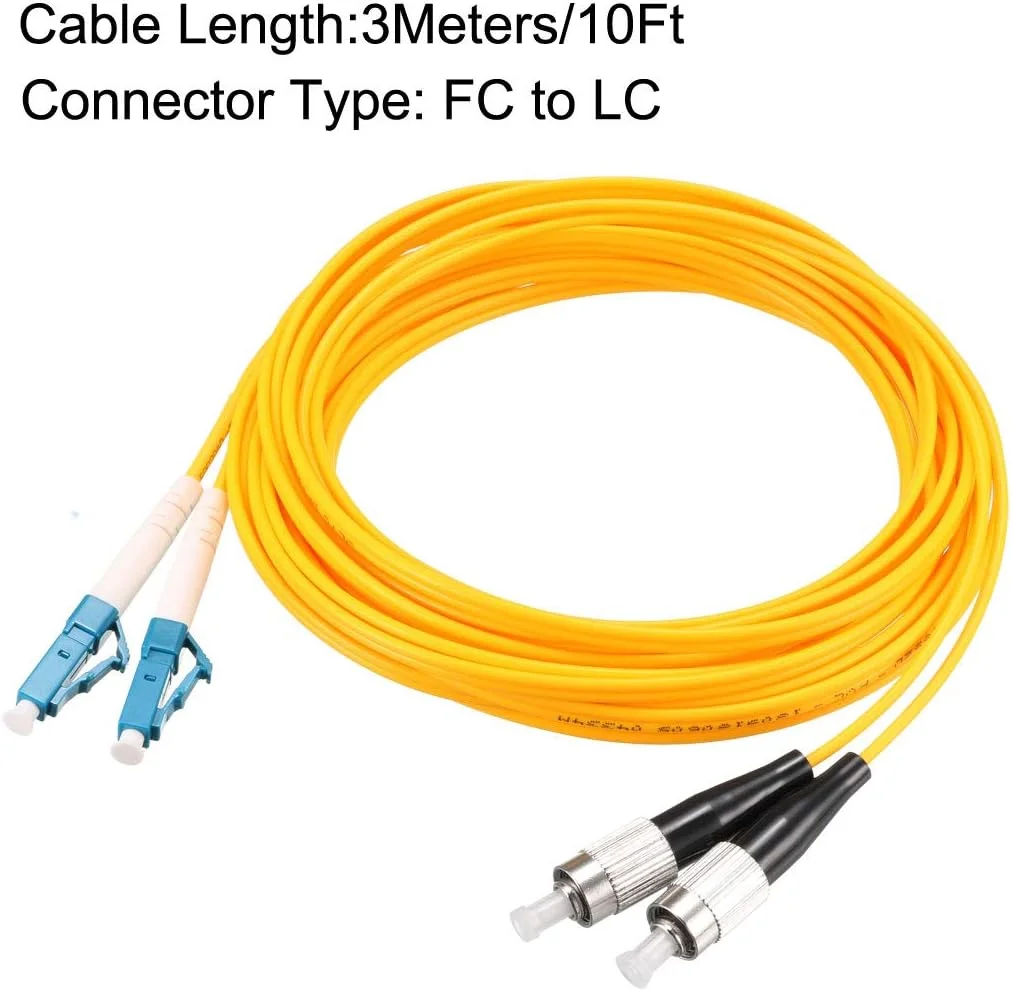 کابل فیبر نوری 3 متری FC به LC داپلکس 9/125 سینگل مود کابل فیبر نوری 3 متری FC به LC داپلکس 9/125 سینگل مود