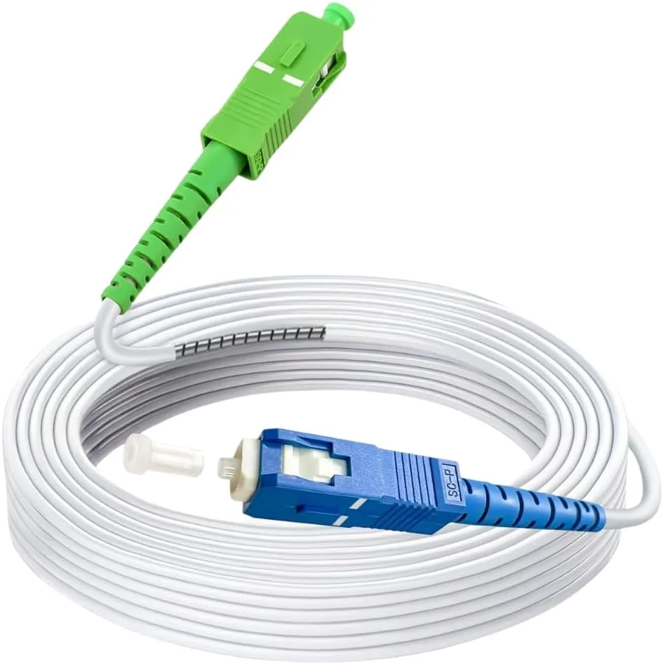 کابل فیبر نوری Speedoptic برای Freebox مدل های Pop، Ultra، Revolution، SC/UPC به SC/APC، کابل افزایش طول (10 متر)