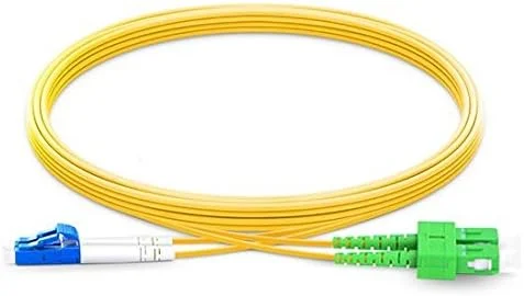 کابل فیبر نوری LC به SC/APC سینگل مود داپلکس با قطر خارجی 2.0mm/3.0mm و هسته 9/125 (16 متر، 3.0mm)