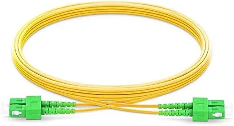 کابل فیبر نوری SC/APC به SC/APC سینگل مود داپلکس با قطر خارجی 2.0mm/3.0mm و هسته 9/125 (50 متر، 2.0mm)
