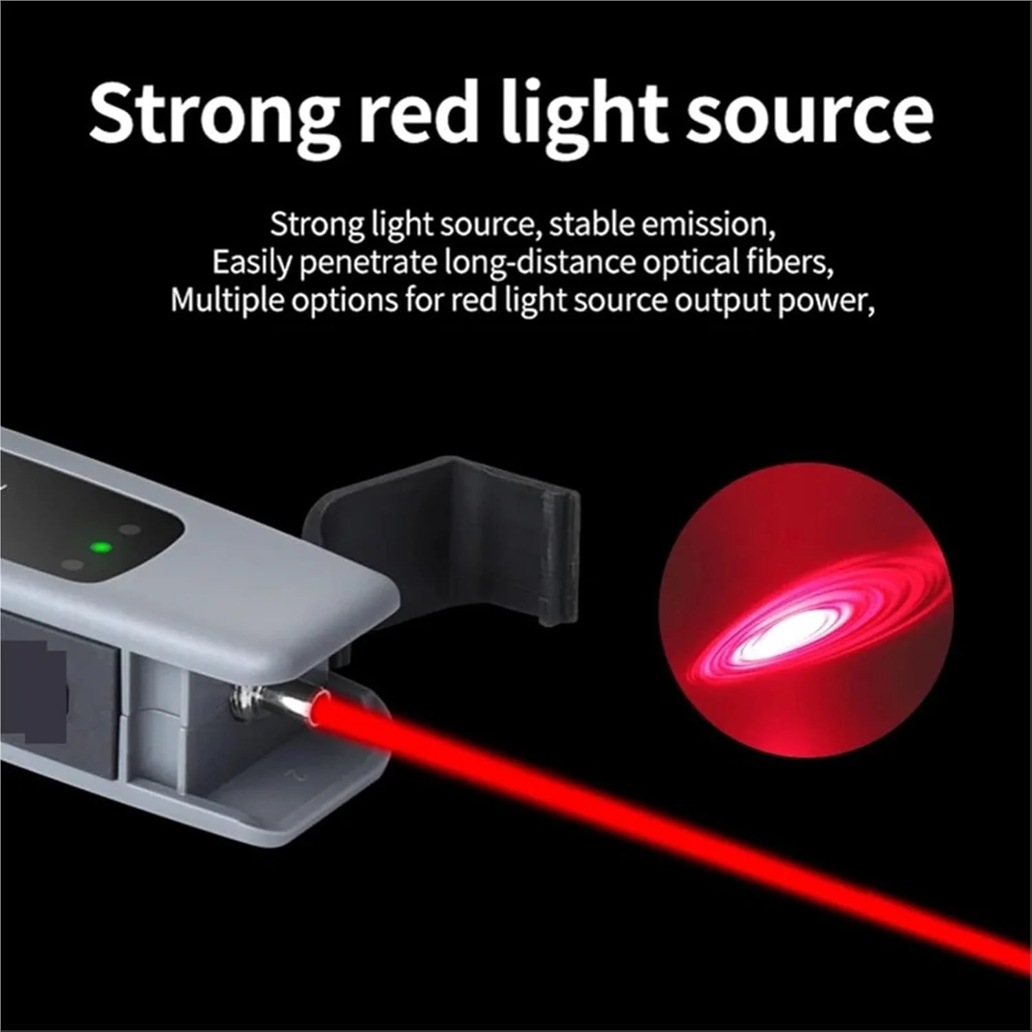 تستر کابل فیبر نوری با قلم قرمز USB 10-50KM نوع SC/FC/ST/LC (10MW)
