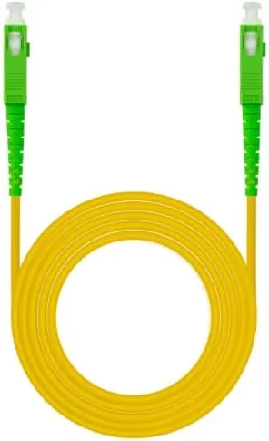 کابل فیبر نوری Watio Wave - SC/APC به SC/APC سیمپلکس 120 متری LSZH زرد، سرعت بالا و انعطاف پذیری، ایده آل برای اتصالات ایمن