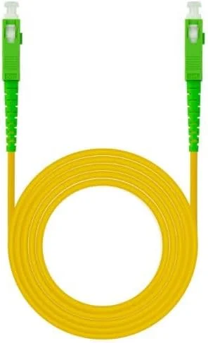 کابل فیبر نوری Watio Wave - SC/APC به SC/APC سیمپلکس LSZH 10 متری زرد، ایده آل برای اتصالات پرسرعت و بادوام