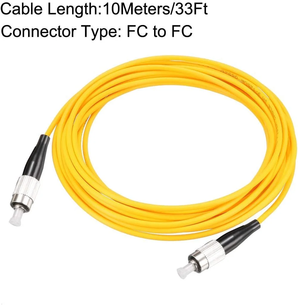 کابل فیبر نوری داپلکس FC به FC، 10 متری، مناسب برای اتصال شبکه - 2 عدد کابل فیبر نوری داپلکس FC به FC، 10 متری، مناسب برای اتصال شبکه - 2 عدد