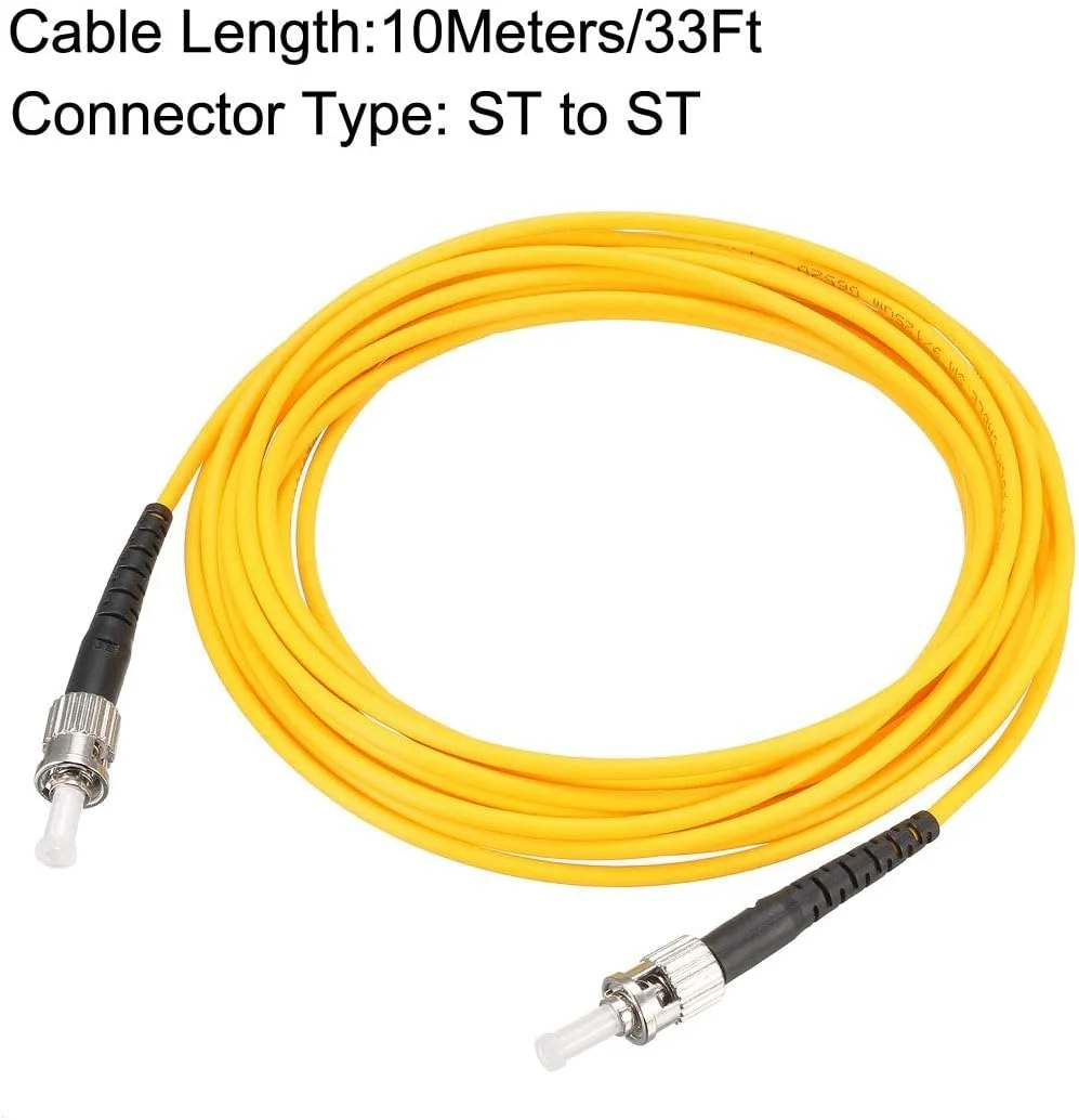 کابل فیبر نوری 10 متری ST به ST، سیم رابط نوری ST-ST، 2 عدد
